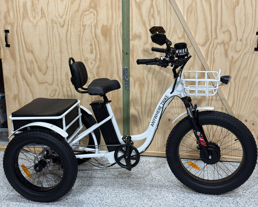 Trike with accessories installed